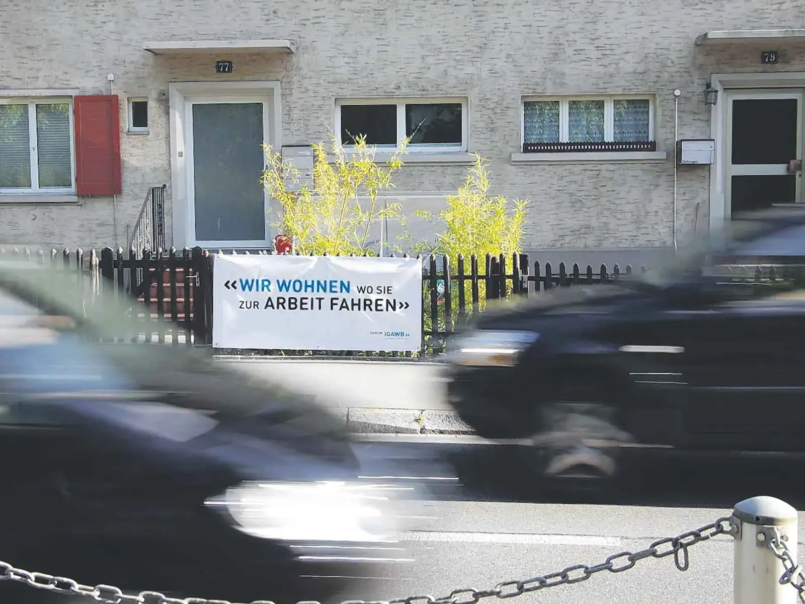 «Plötzlich . . . wird auch Ihr Vorgarten zur Transitachse»