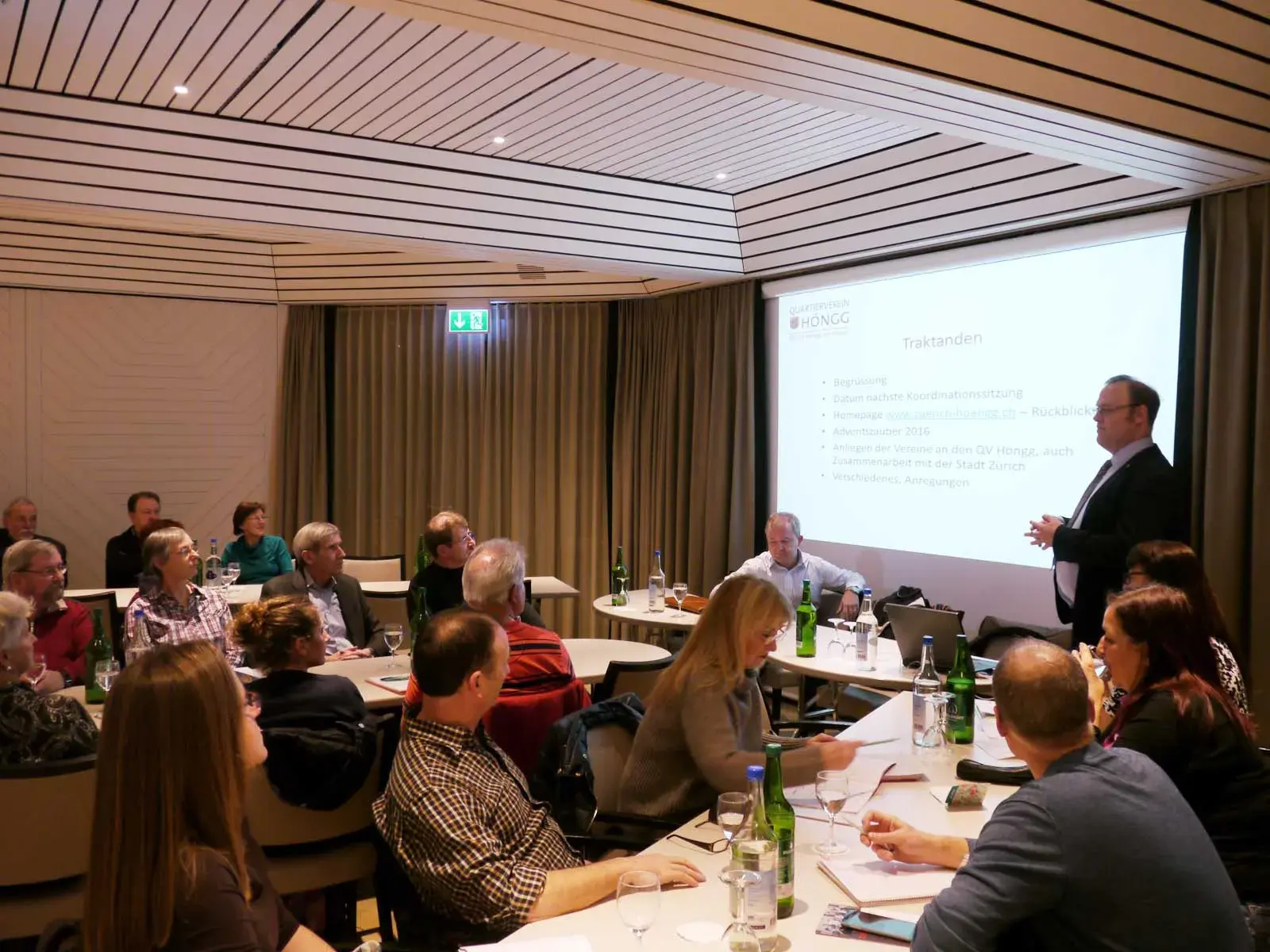 Wandel in der Koordinationssitzung des Quartiervereins