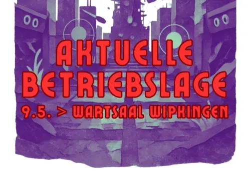 «Aktuelle Betriebslage» im Wartsaal Wipkingen